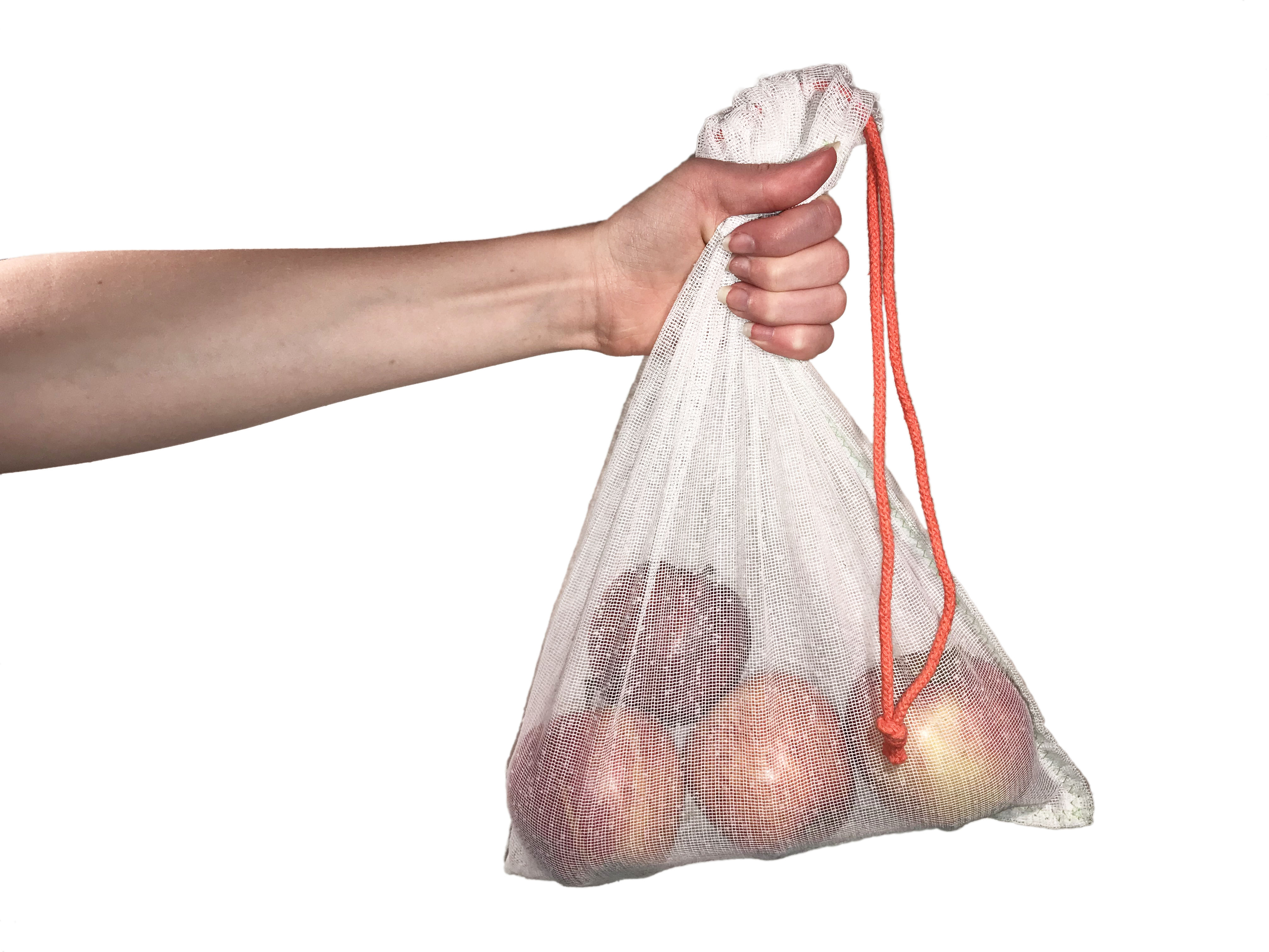 Apples in mesh bag